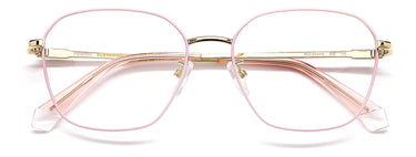 Premium Women Polaroid Eyeglasses: PLD D437/G - Gold & Pink(2) - SpecSMART Eye Clinic (Front View)